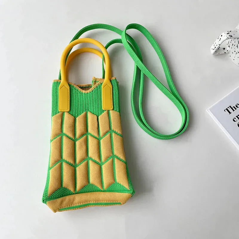 Love Mini Knit Shoulder Crossbody Bag - Bellarte Enchanté Love Mini Knit Shoulder Crossbody Bag